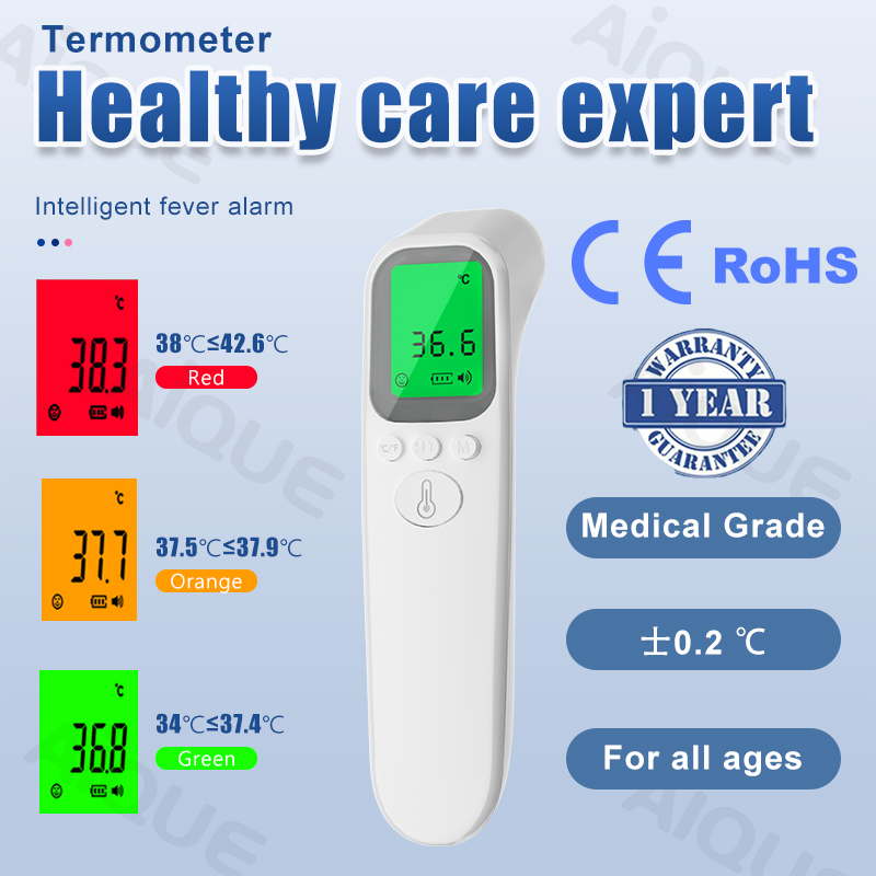Digital Thermometer Infrared - AiQUE Thermomètre infrarouge Fronte ℃ /