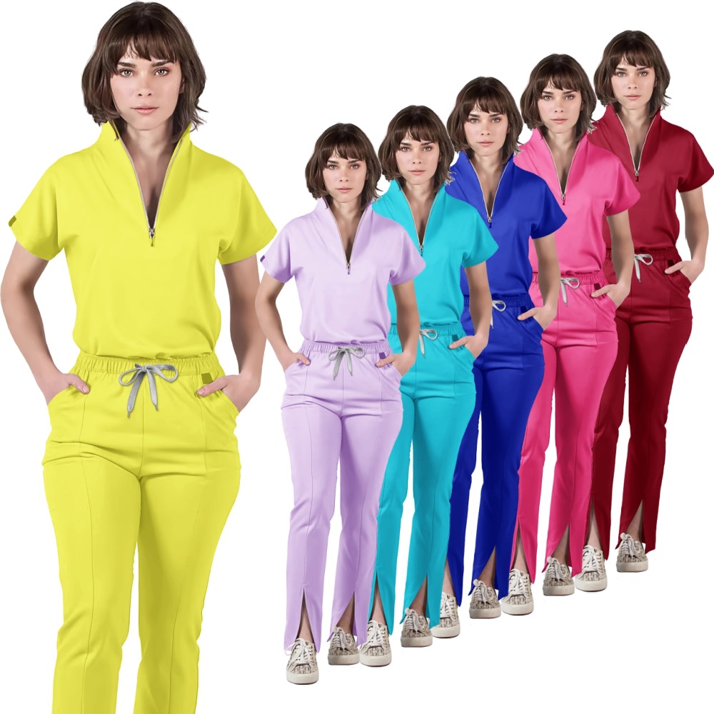 Medical Lab Uniform - Ensemble d'uniformes de bloc opératoire couleur
