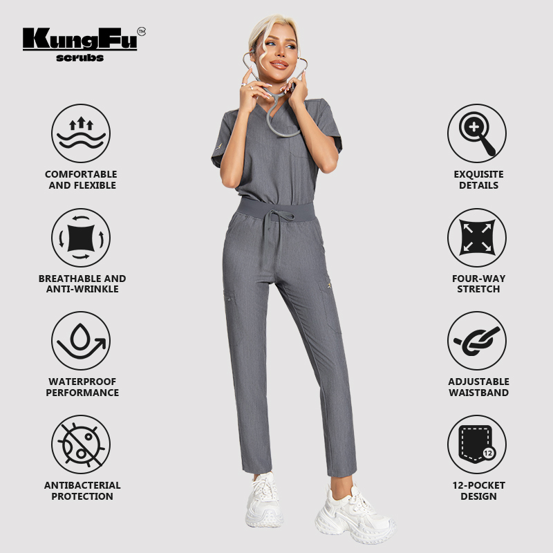 KUNGFU SCRUBS femmes infirmièr - Medical Lab Uniform avis et prix