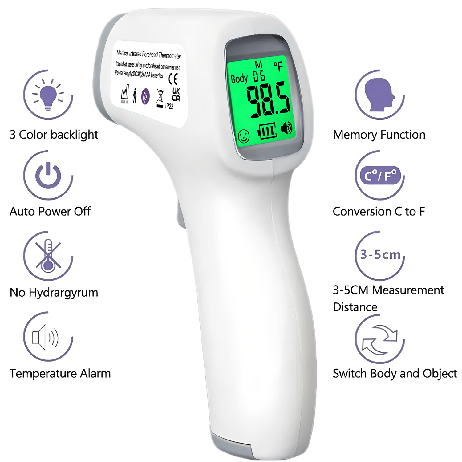 Thermomètre infrarouge numériq - Digital Thermometer Infrared avis et prix